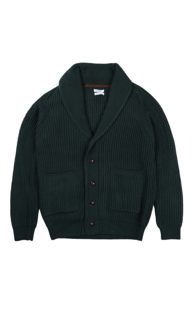 Over-D Cardigan collo sciallato