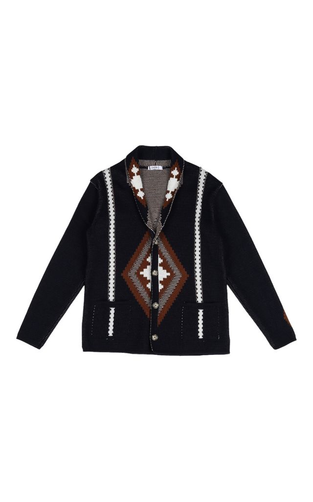 Over-D cardigan sciallato fancy