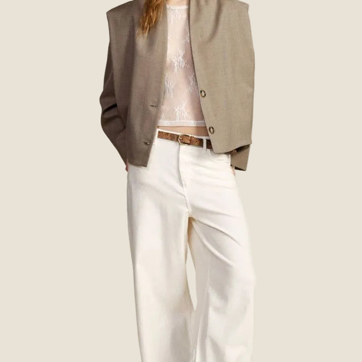 Dixie Trousers palazzo a vita alta con gamba ampia