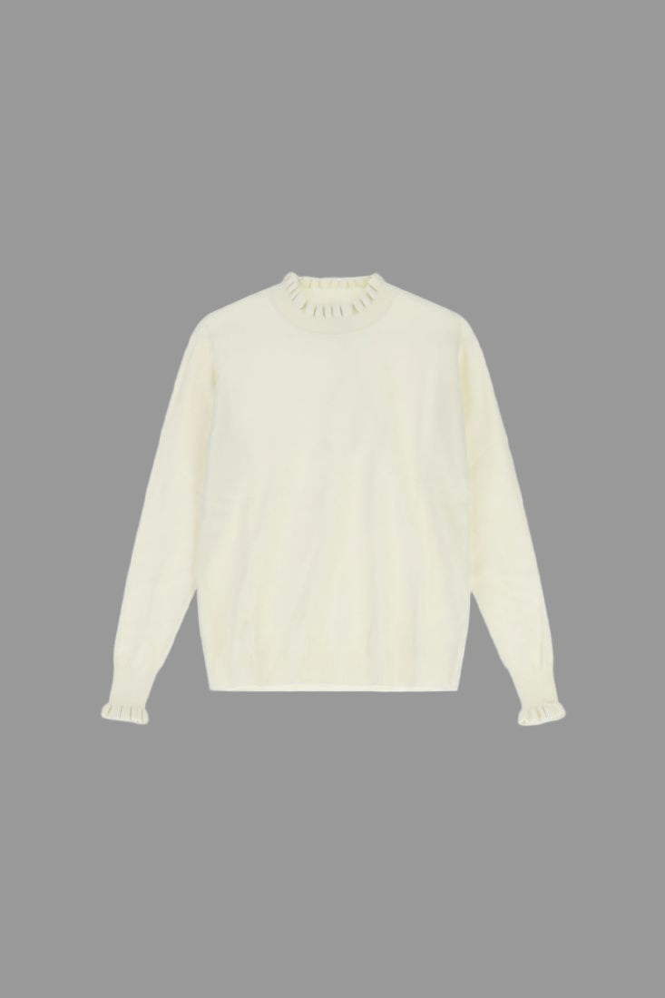 Dixie Maglione con maniche lunghe e bordo plissettato