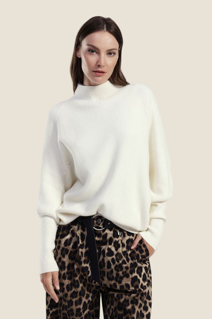 Dixie Maglione girocollo lavorazione a coste fit rilassato