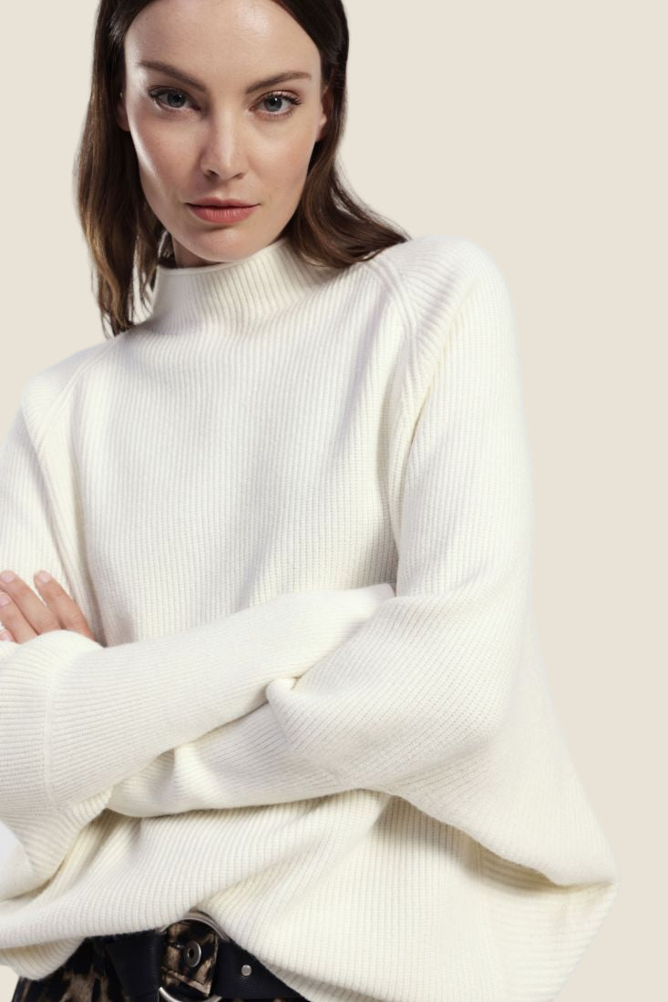 Dixie Maglione girocollo lavorazione a coste fit rilassato