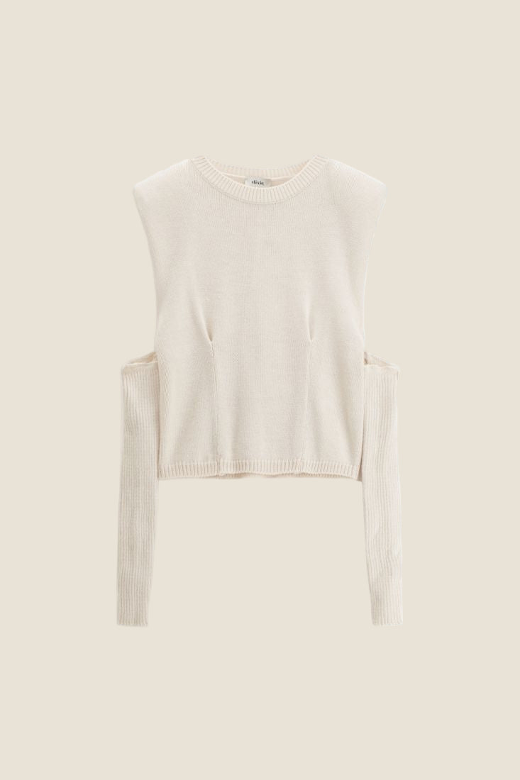 Dixie Maglione corto con maniche lunghe rimovibili