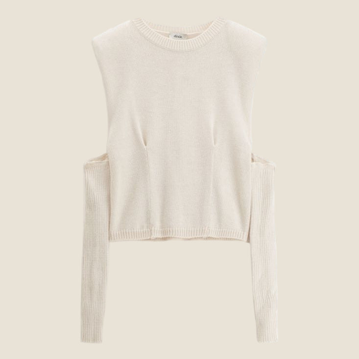 Dixie Maglione corto con maniche lunghe rimovibili