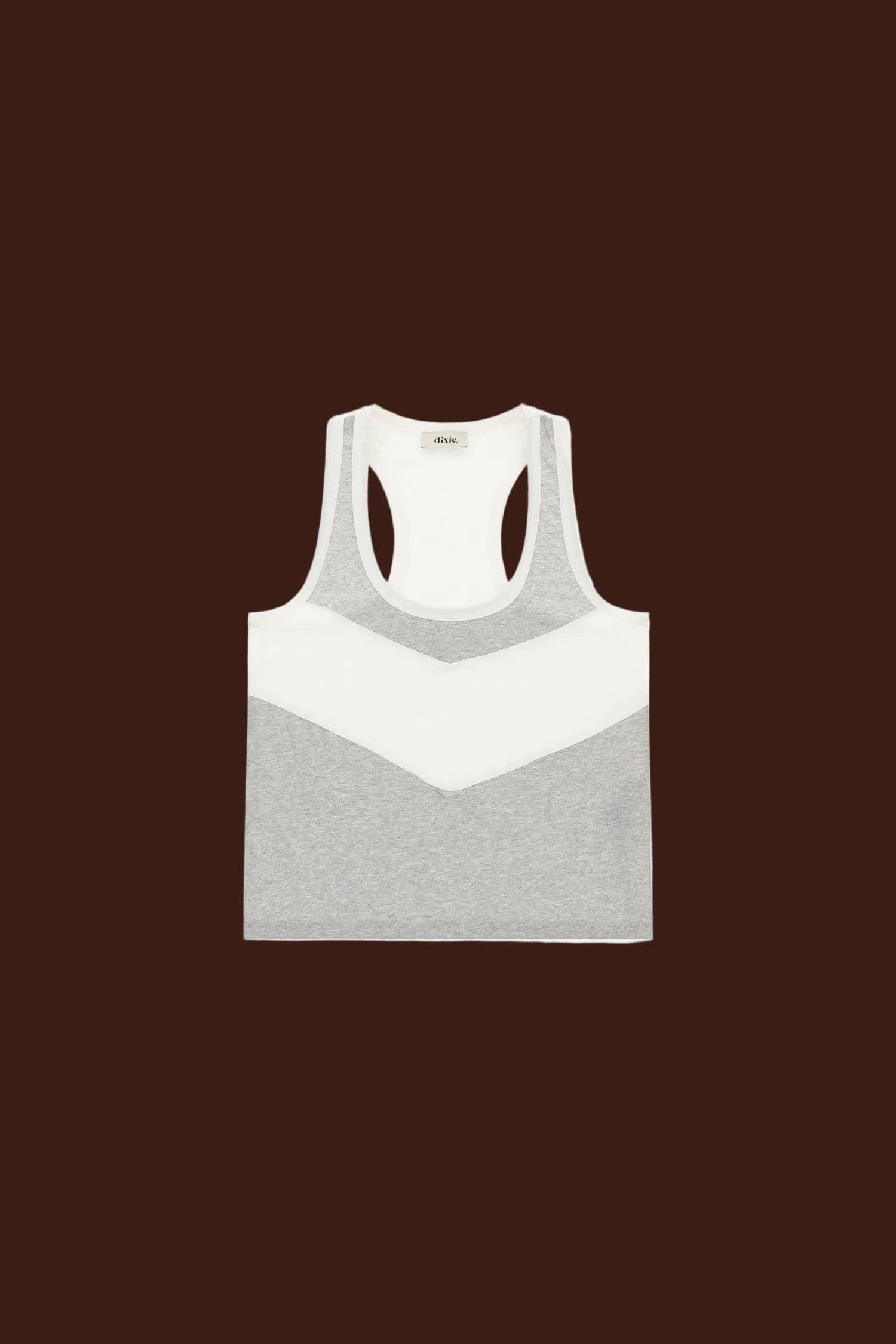 Dixie - Top smanicato con motivo a blocchi e retro vogatore