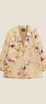 Dixie - Blazer a stampa floreale con chiusura monopetto