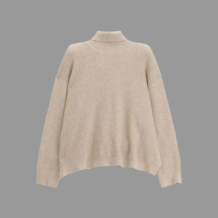 Dixie Maglione a collo alto con lavorazione a coste