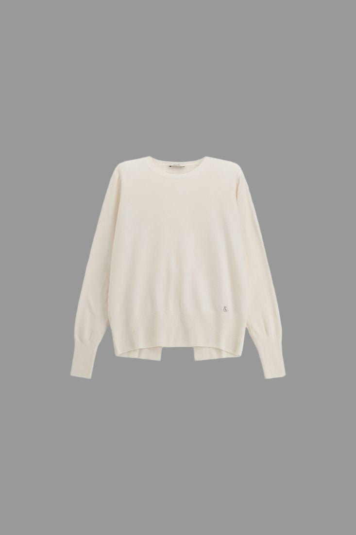 Dixie Maglione girocollo con maniche lunghe e dettaglio posteriore