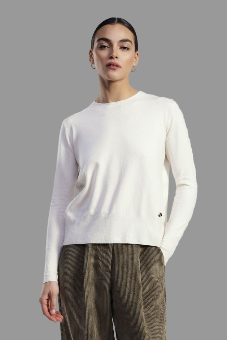 Dixie Maglione girocollo con maniche lunghe e dettaglio posteriore