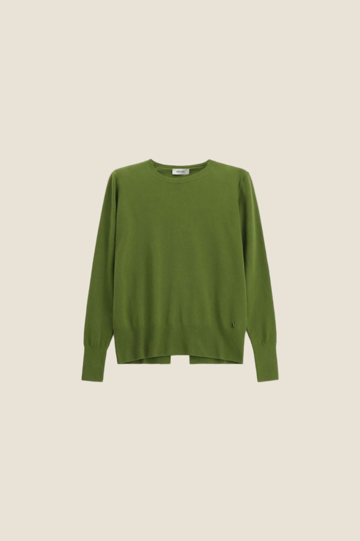 Dixie Maglione girocollo con maniche lunghe e dettaglio posteriore