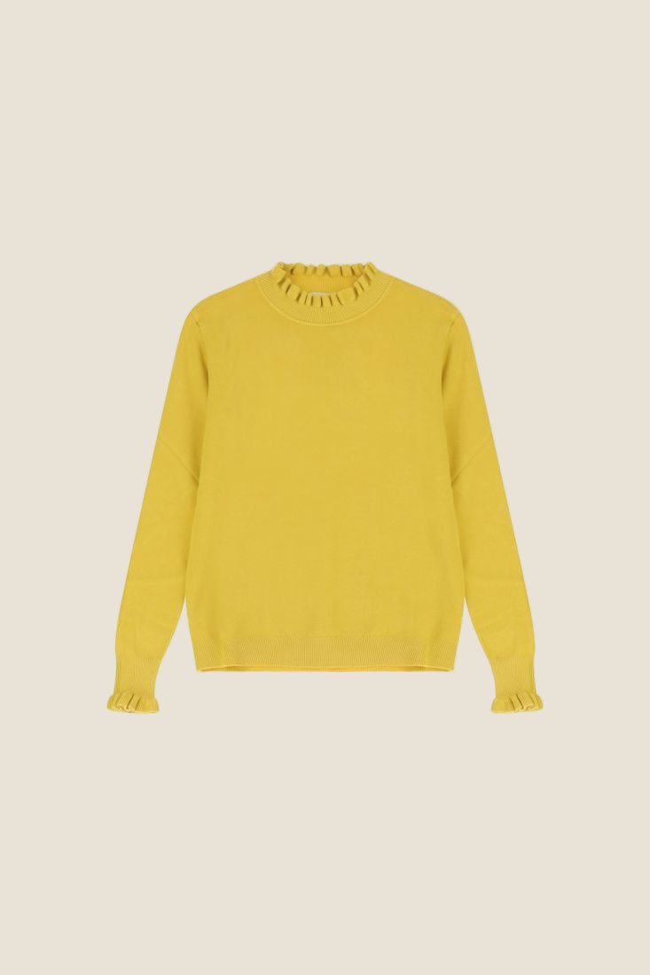 Dixie Maglione con maniche lunghe e bordo plissettato