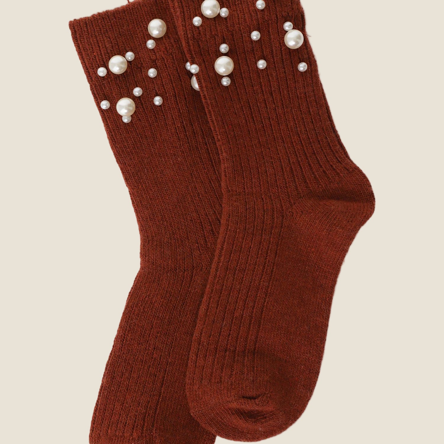 Dixie Calzini lavorati a coste con perle applicate