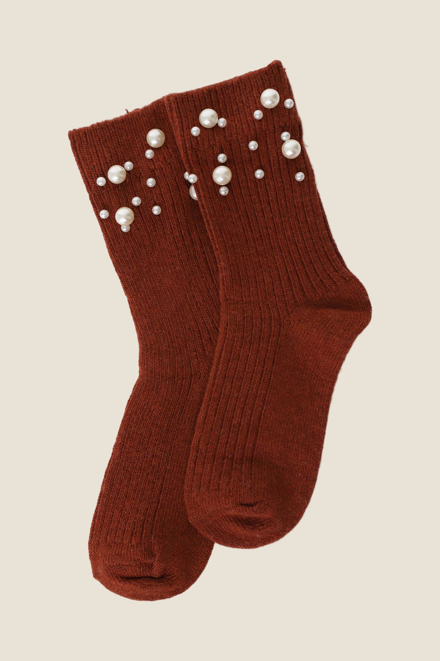 Dixie Calzini lavorati a coste con perle applicate