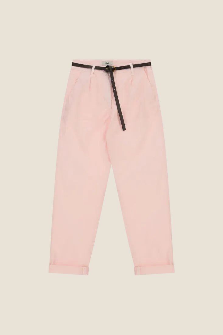 Dixie - Trousers Chino-fit con Cintura Sottile e Risvolti