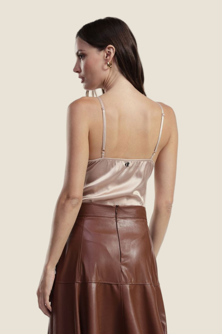 Dixie Body con spalline sottili e dettagli in pizzo