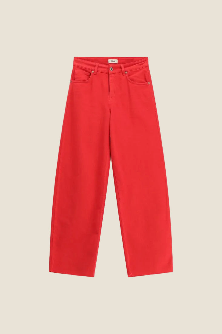 Dixie - Jeans gamba ampia cinque tasche vita alta