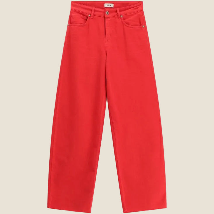 Dixie - Jeans gamba ampia cinque tasche vita alta