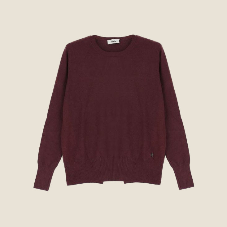 Dixie Maglione girocollo con maniche lunghe e dettaglio posteriore