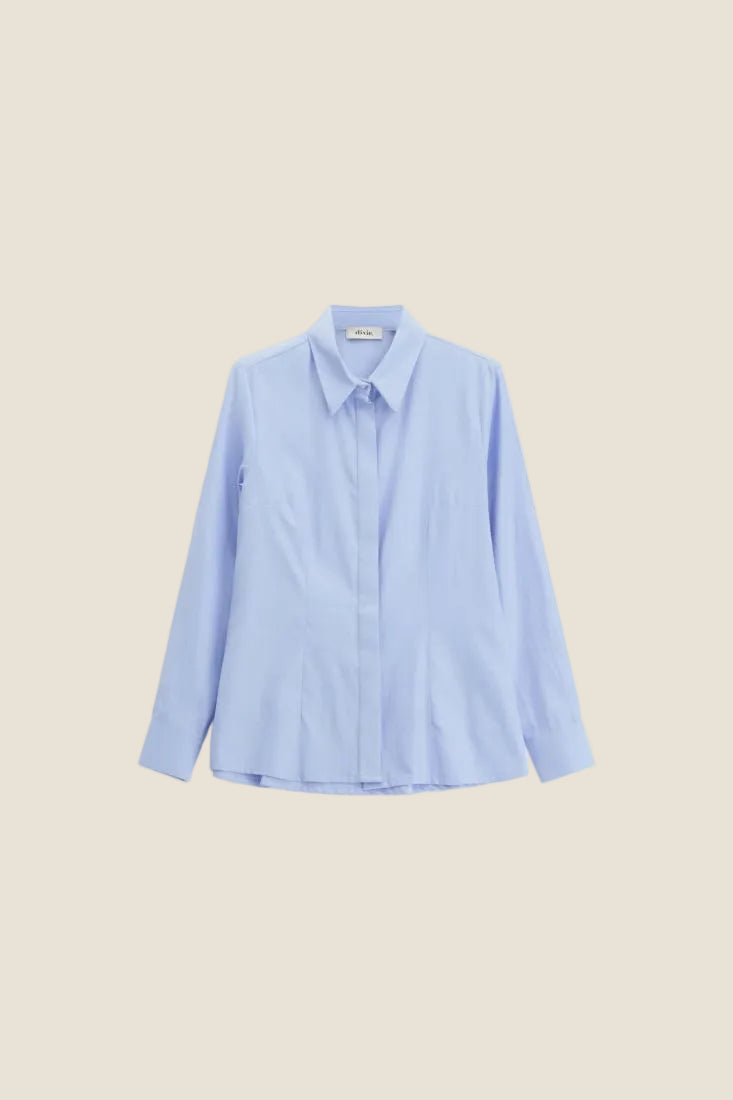 Dixie Camicia con colletto classico e bottoni nascosti