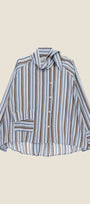 Dixie - Camicia a Righe con Colletto Classico e Tasca