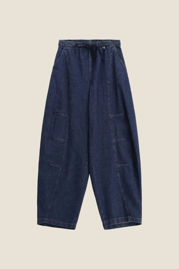 Dixie Pantaloni palazzo ampi con vita alta e coulisse