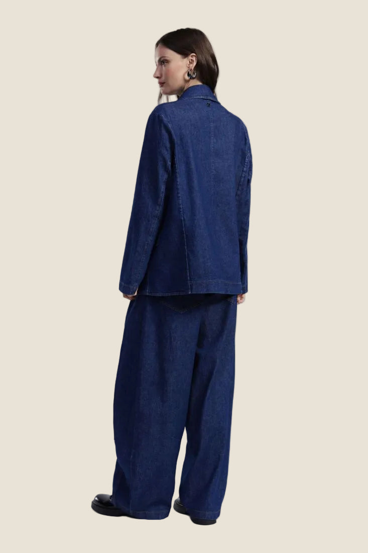 Dixie Pantaloni palazzo ampi con vita alta e coulisse