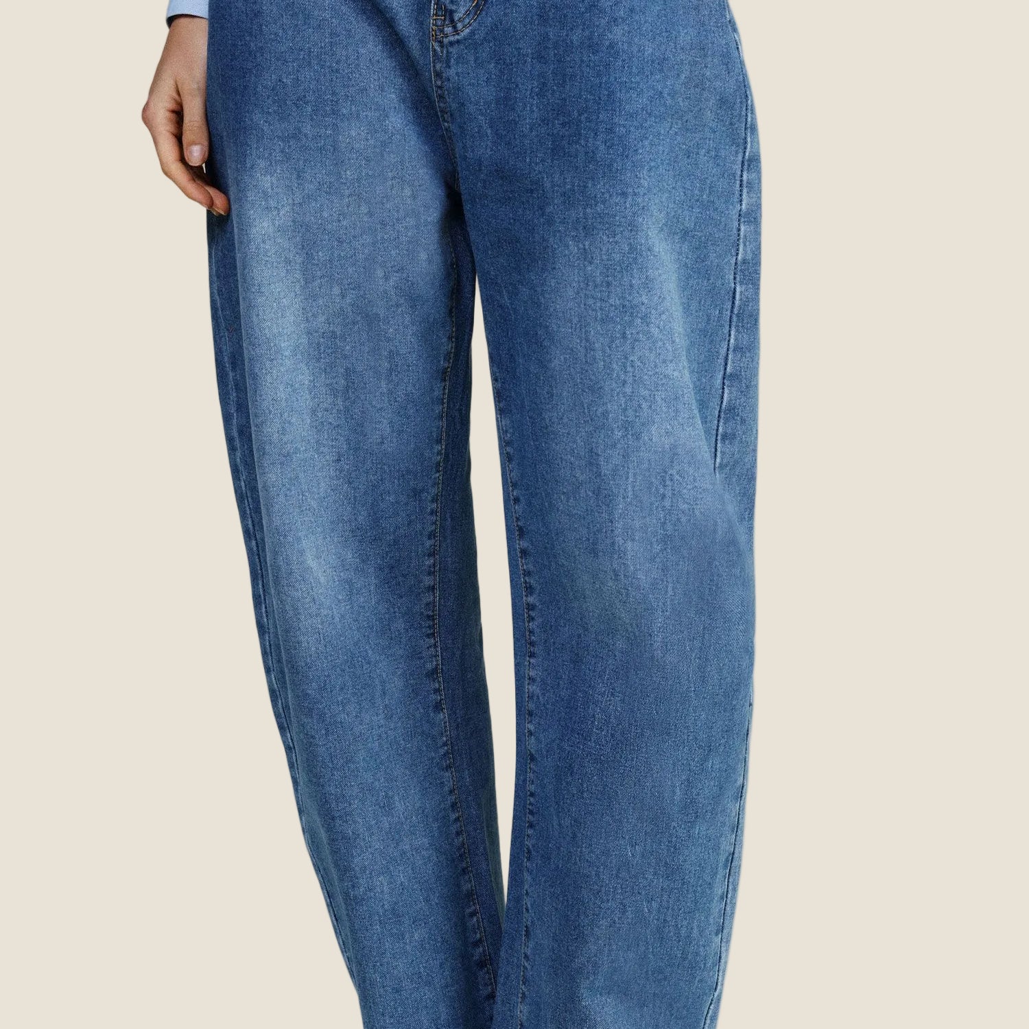 Dixie - Jeans balloon fit vita alta con passanti