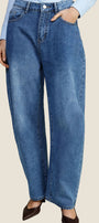 Dixie - Jeans balloon fit vita alta con passanti