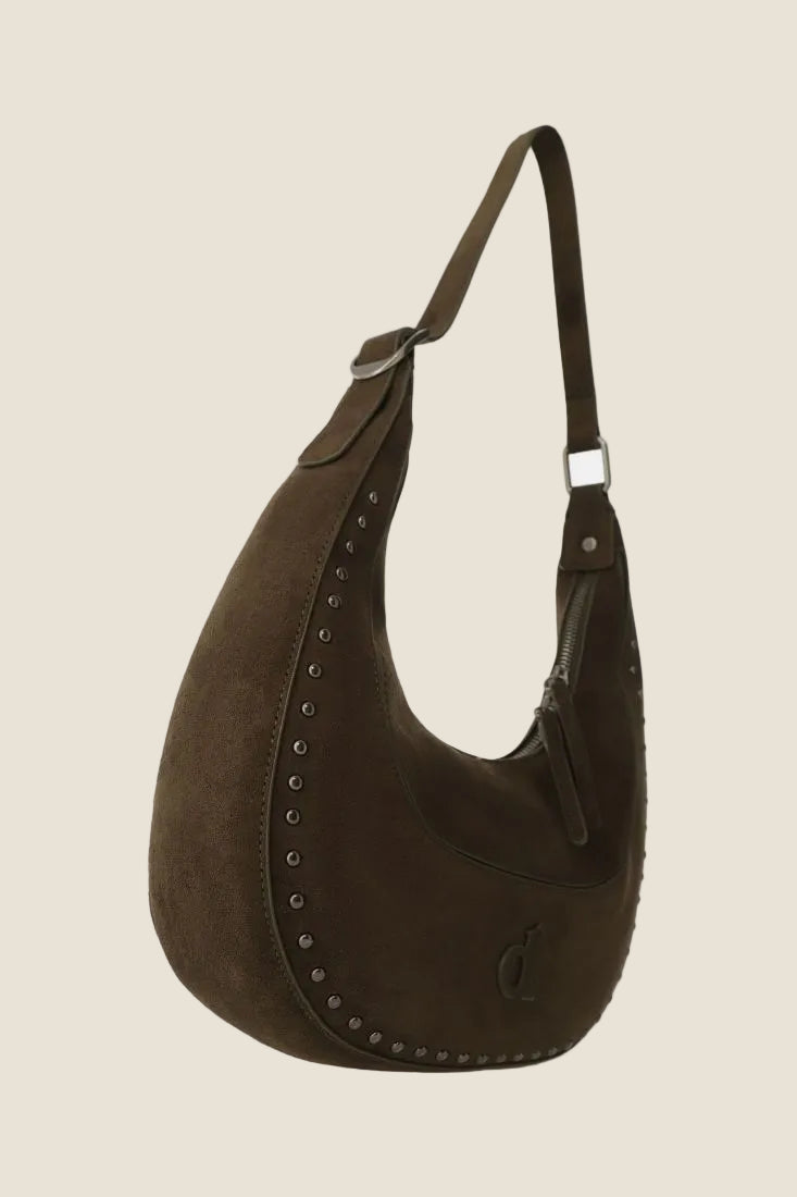Dixie - Borsa hobo con dettagli metallici