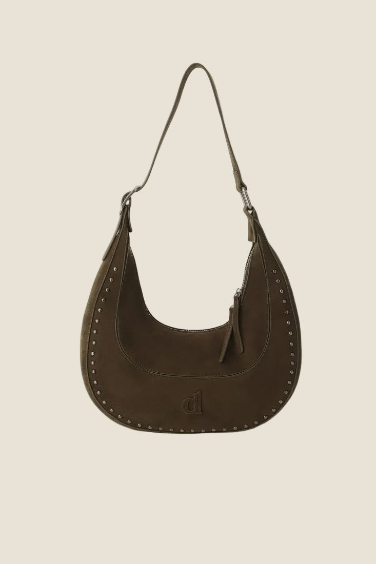 Dixie - Borsa hobo con dettagli metallici