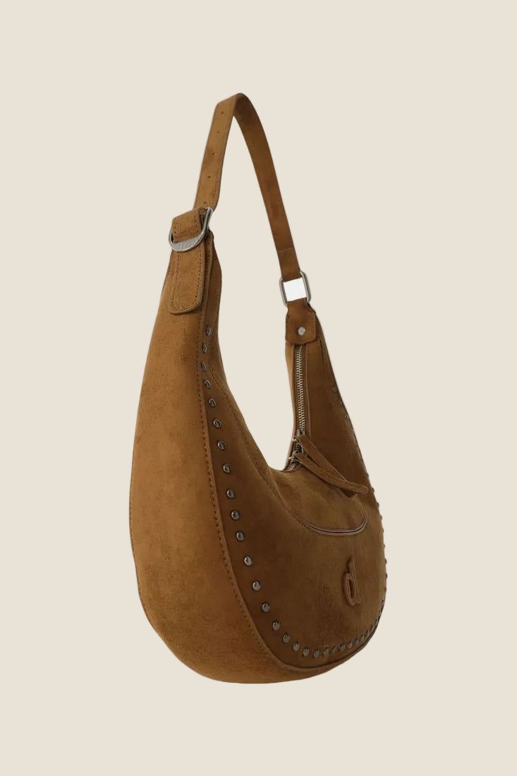 Dixie - Borsa hobo con dettagli metallici