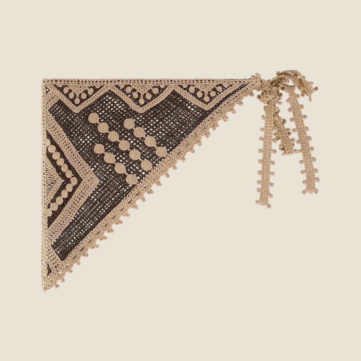 Dixie - Other Accessories Triangolare in Pizzo Ricamato