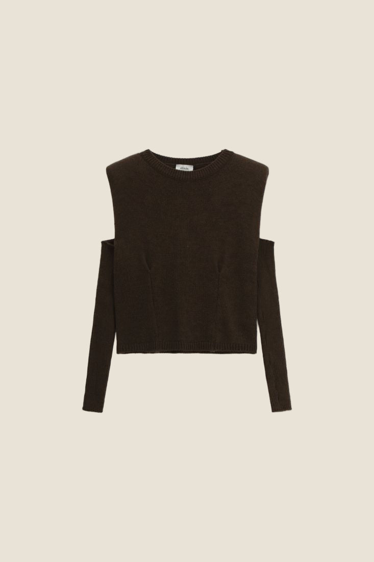 Dixie Maglione corto con maniche lunghe rimovibili