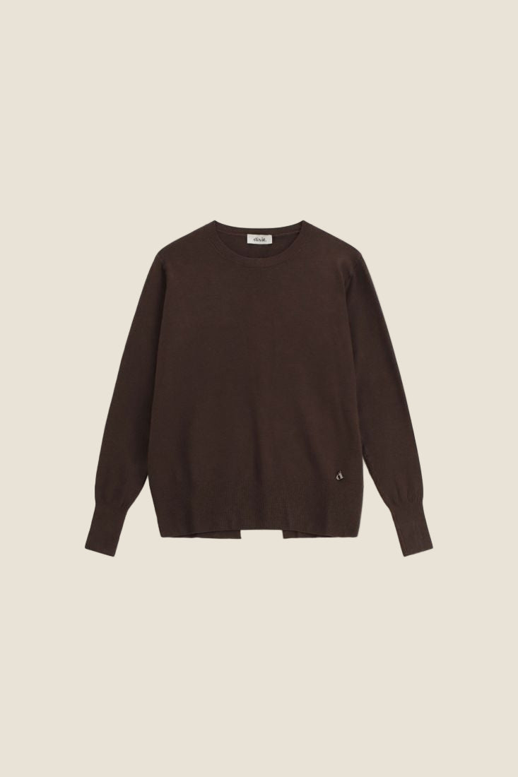 Dixie Maglione girocollo con maniche lunghe e dettaglio posteriore