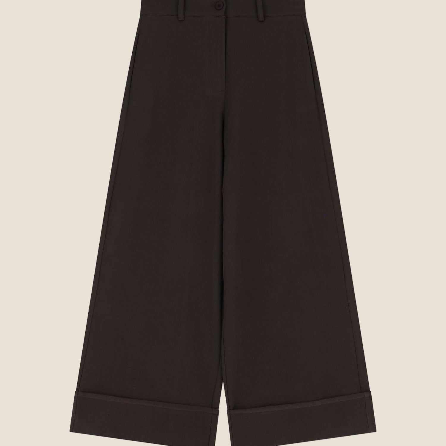 Dixie Pantalone palazzo con risvolto ampio