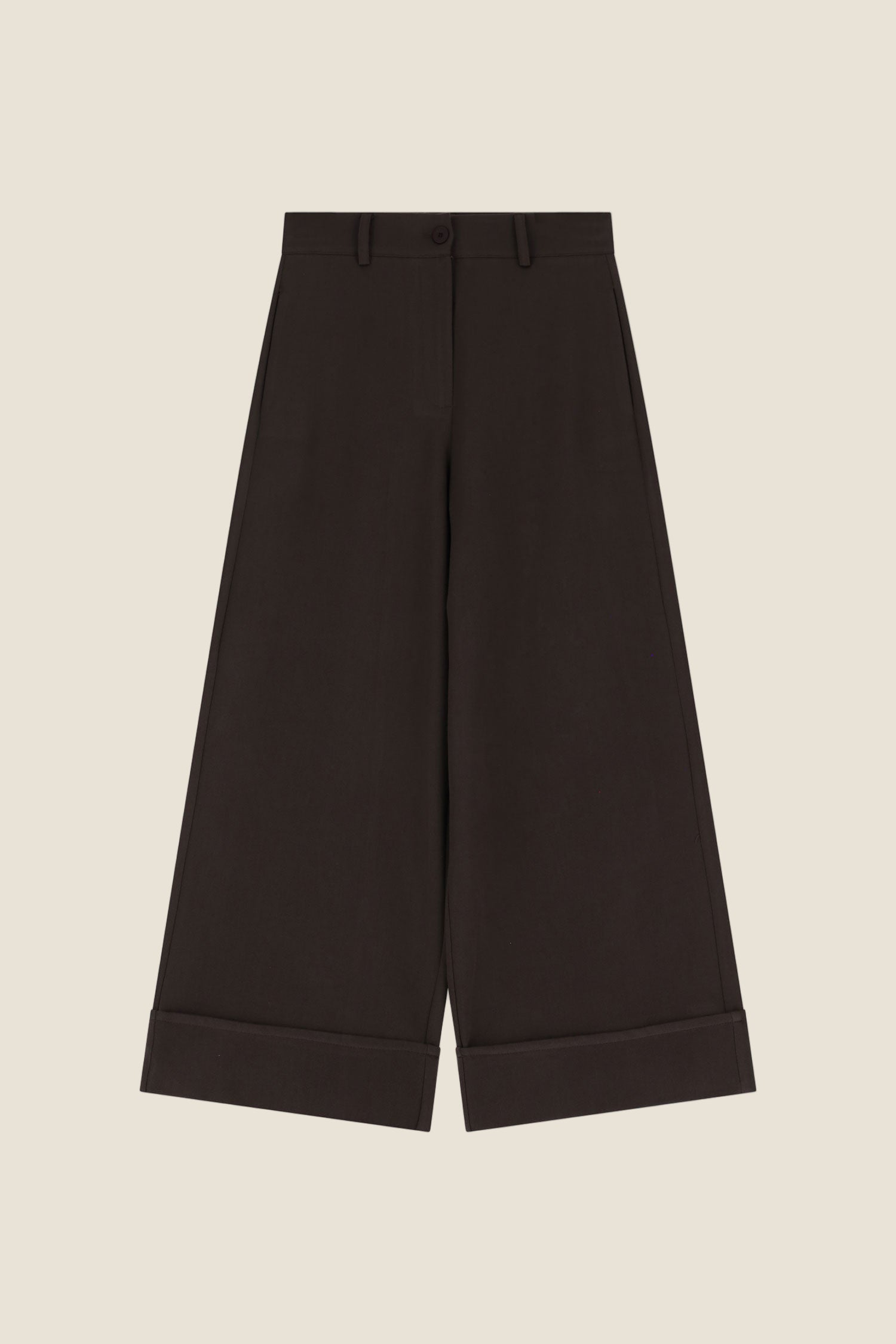 Dixie Pantalone palazzo con risvolto ampio