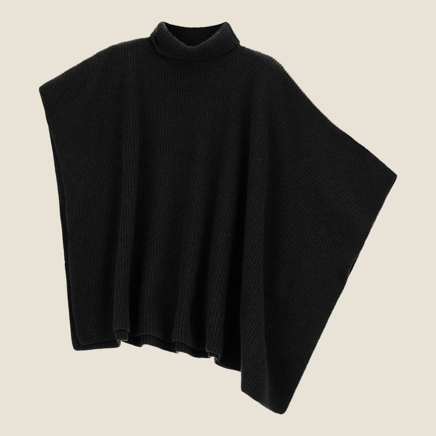 Dixie Maglione poncho ampio con collo alto