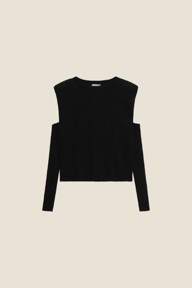 Dixie Maglione corto con maniche lunghe rimovibili