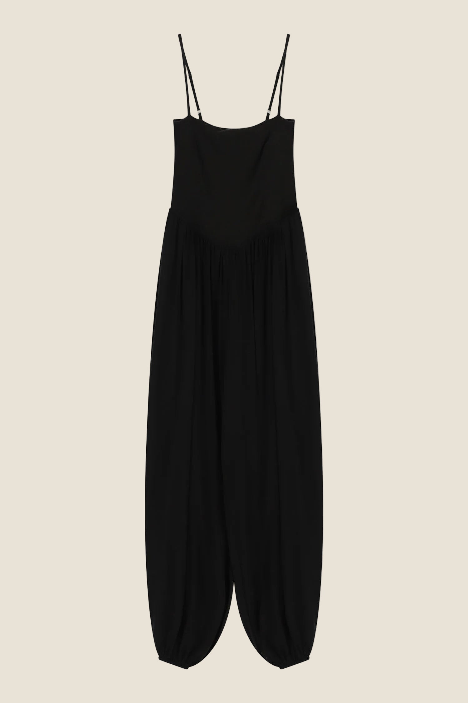 Dixie - Jumpsuit Ampia con Spalline e Fondo Elastico