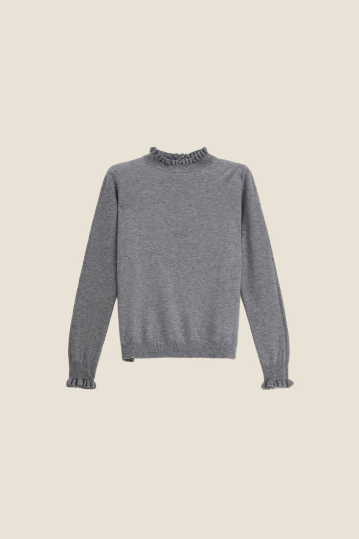 Dixie Maglione con maniche lunghe e bordo plissettato