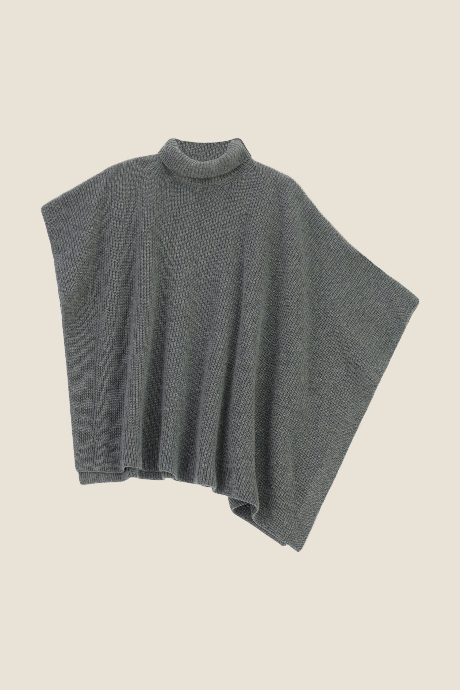 Dixie Maglione poncho ampio con collo alto