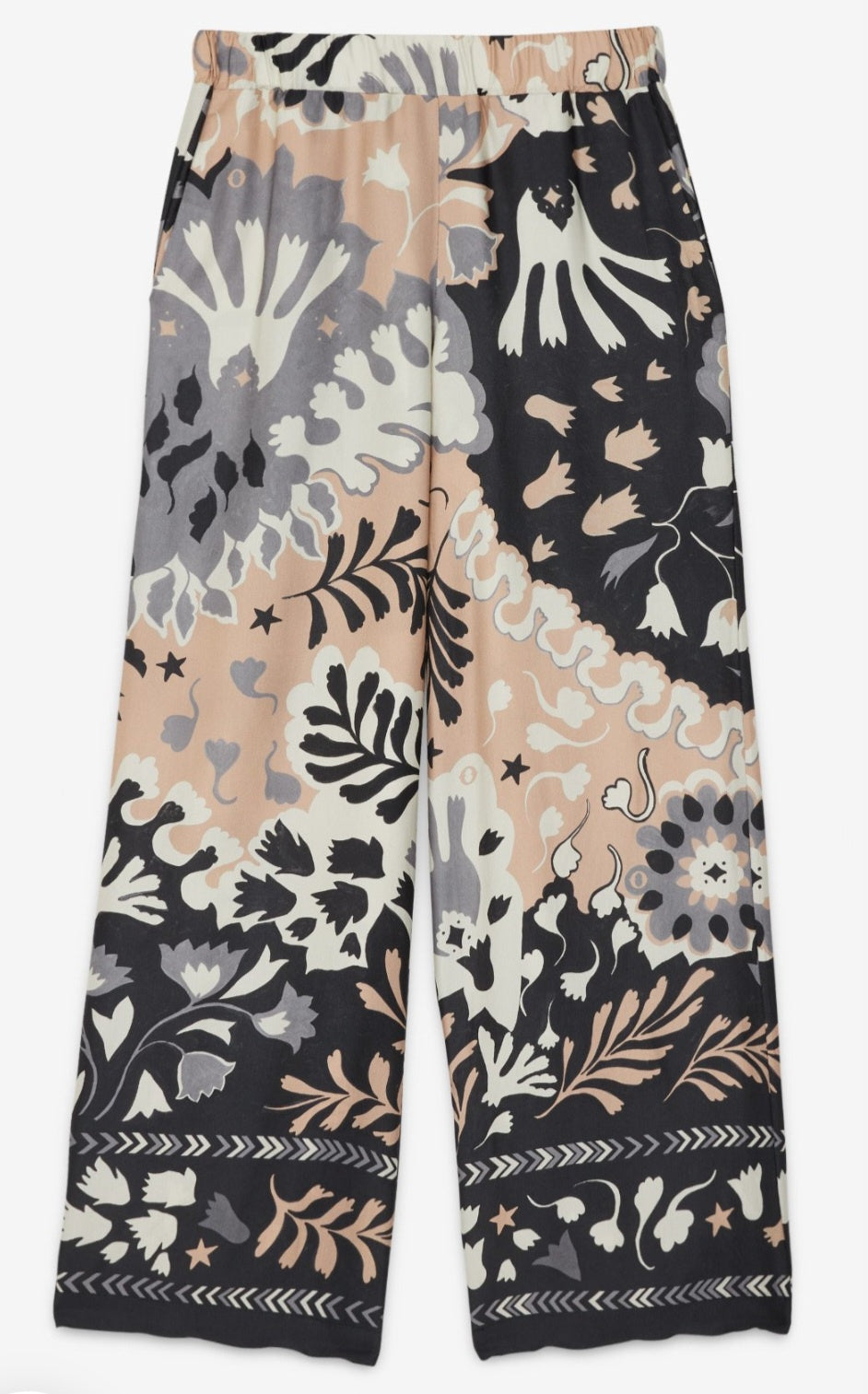 Ottod'ame Pantalone in viscosa stampata