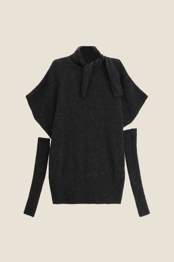 Dixie Abito corto a collo alto con maniche corte