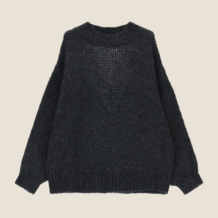 Dixie Maglione girocollo a maniche lunghe lavorazione a coste