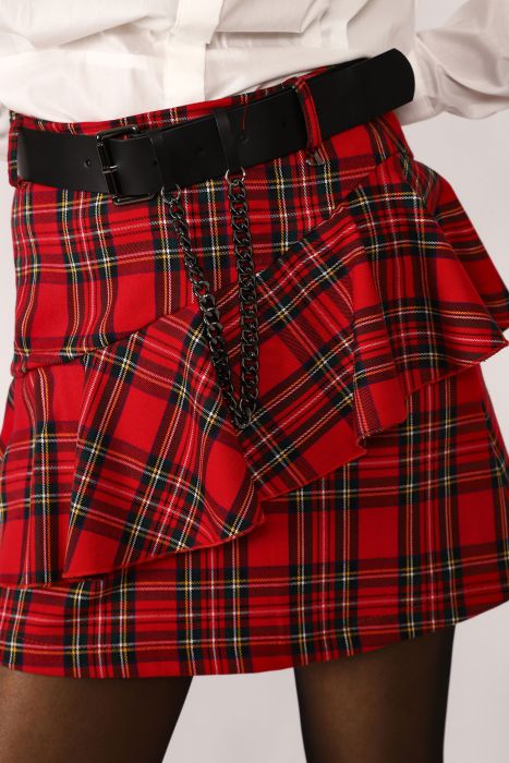 Dixie-minigonna tartan