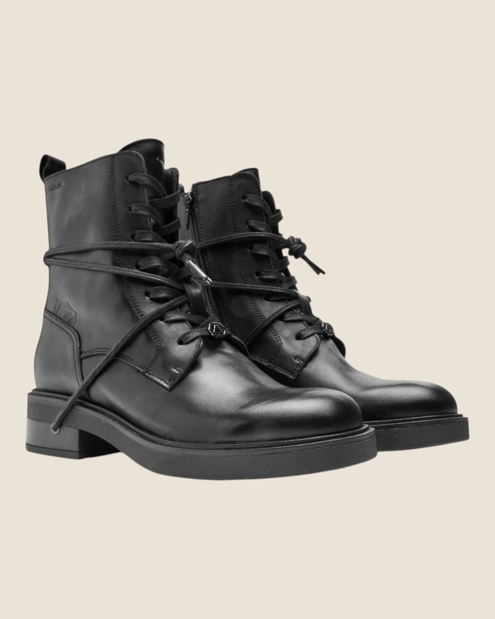 GIULIA Lace-Up Boot Nero