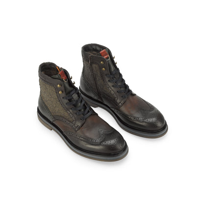 Ambitius Brand BTR Mixed Brogue Boots