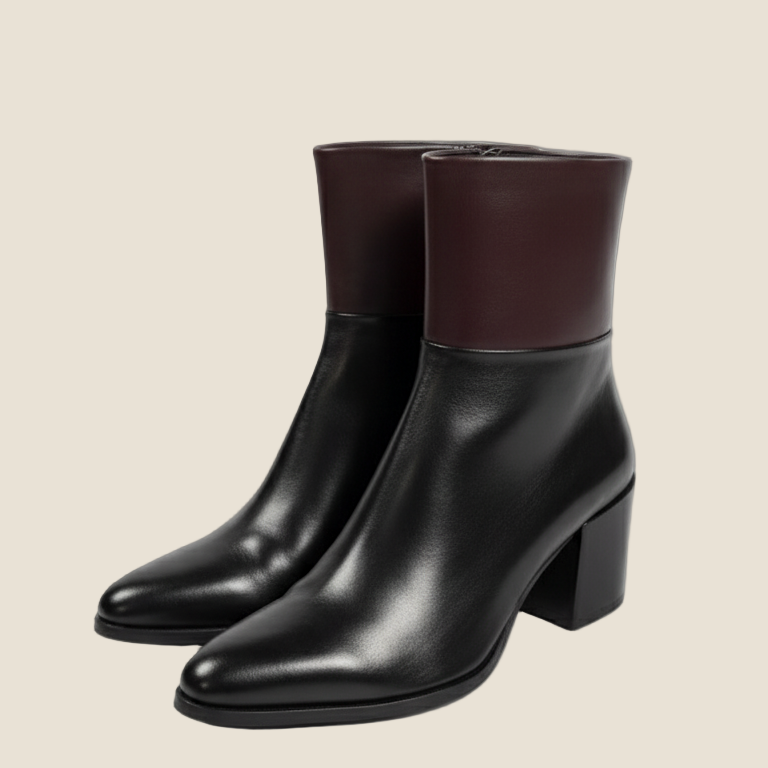 Triver Flight Stivaletti Bicolor nero-vino