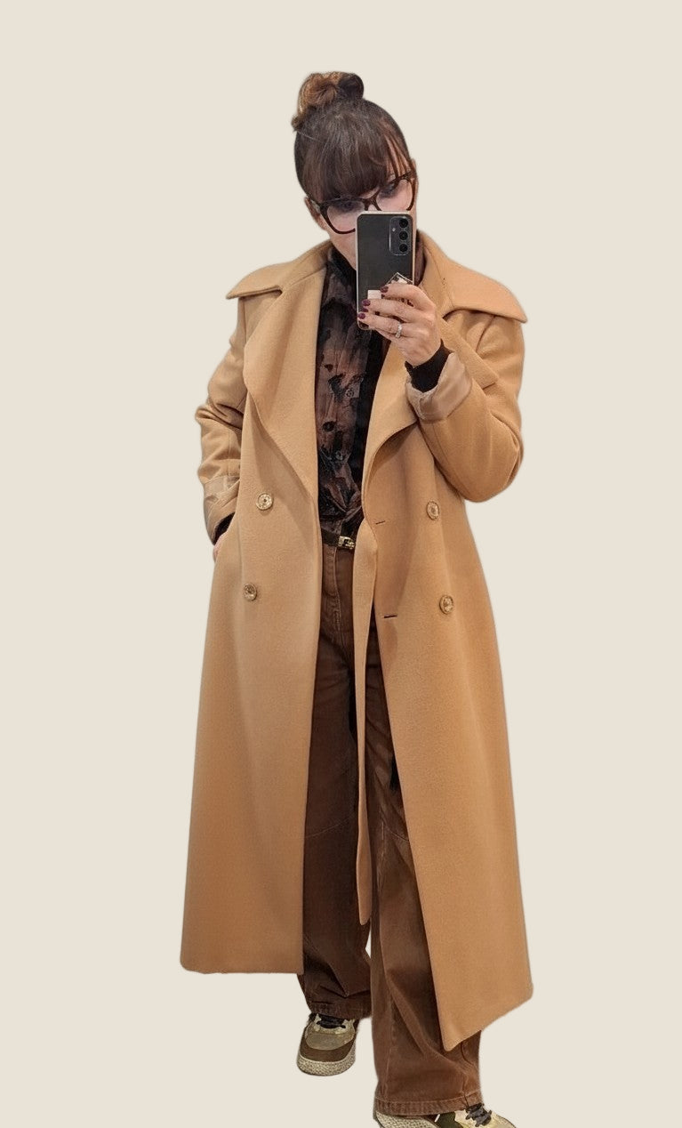 OVER/D cappotto con cintura