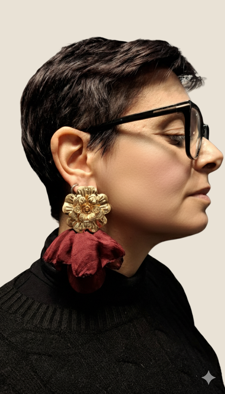 Madison orecchini pendenti in tessuto